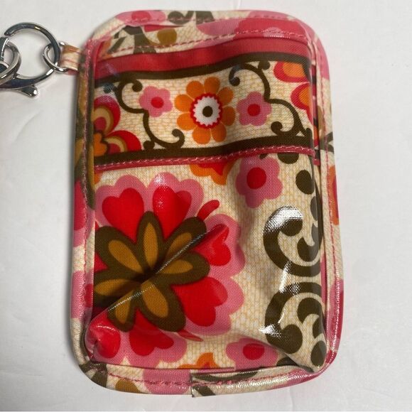 Vera Bradley Folkloric Pink/Orange Floral Cellphone Case W/Wrist Strap - Picture 5 of 9